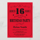 Search for red black sweet 16 Kids birthday