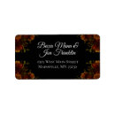 Search for orange black return address labels Rustic