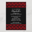 Search for red fleur de invitations Black