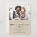 Search for 1st anniversary party invitations Minimalist