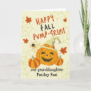 Search for cute granddaughter halloween cards Pumpkin