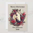 Search for horse christmas cards Poinsettia
