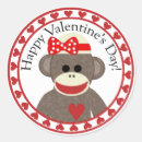 Search for monkey valentine labels Happy