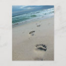 Search for footprints postcards Footprints in the sand