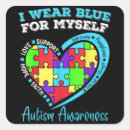 Search for autism awareness day stickers Blue