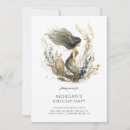 Search for mermaid girl birthday invitations Watercolor