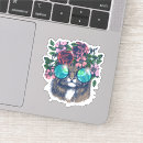Search for cat with sunglasses stickers Cute