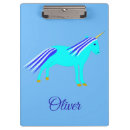 Search for cute unicorn clipboards Blue