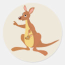 Search for kangaroo cartoon stickers Animal