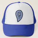 Search for elegant blue pattern hats Floral