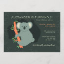 Search for koala bear birthday invitations Koalas