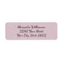 Search for girly glitter return address labels Pink