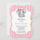 Search for pink grey elephant baby shower invitations Watercolor