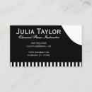 Search for piano business cards Musician