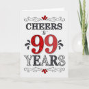 Search for 99th birthday cards Red