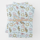 Search for friends wrapping paper Iconic symbols pattern