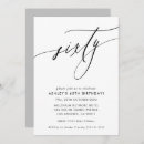 Search for chic 60th birthday invitations Simple