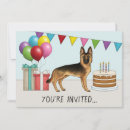 Search for german shepherd birthday invitations For kids