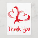 Search for double hearts postcards Red