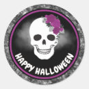 Search for floral skull stickers Purple