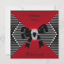 Search for red and black 18th birthday invitations Silver