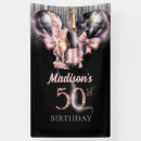 Search for 50th birthday party signs Black