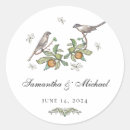 Search for love bird wedding stickers Floral