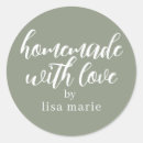 Search for round christmas labels Made with love