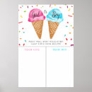 Search for baby gender reveal posters Ice cream