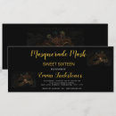 Search for masquerade ball sweet 16 invitations Gold