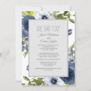 Search for navy blue yellow wedding invitations White