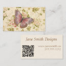 Search for butterfly design business cards Victorian