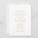 Search for gold and white wedding invitations Script