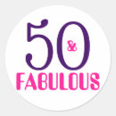 Search for fabulous and 50 stickers Typography