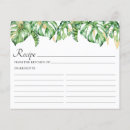 Search for tropical recipe cards Bridal