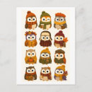 Search for fall owl postcards Cute