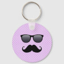 Search for mustache key rings For her