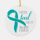Search for ovarian cancer christmas tree decorations Teal