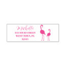 Search for pink flamingo rubber stamps Return address