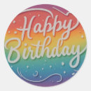 Search for happy birthday design stickers Round