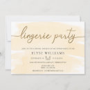 Search for lingerie party invitations Gold foil