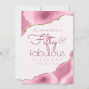 Search for blush pink 50th birthday invitations Glamourous
