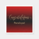 Search for red and black napkins Celebration