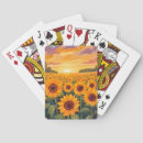 Search for sunflower painting playing cards Yellow