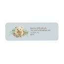 Search for blue bear return address labels Cute