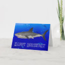 Search for shark birthday cards Great white shark