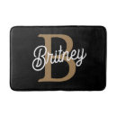 Search for monogrammed bath mats Girly