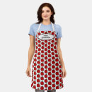 Search for teacher apple aprons Red