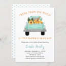 Search for vintage pumpkin truck invitations Watercolor
