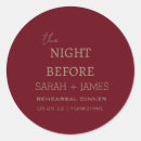 Search for rehearsal wedding stickers Minimalist